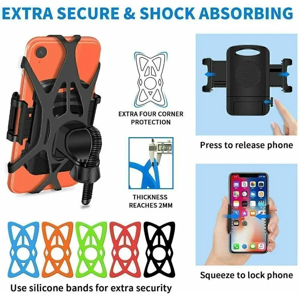 SYOSIN Bike Phone Mount, 360° Rotation Holder for cell phones, new in box